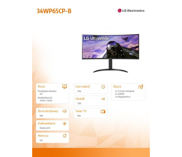 LG Ultrawide 34WP65CP-B - 1128676 - zdjęcie 7